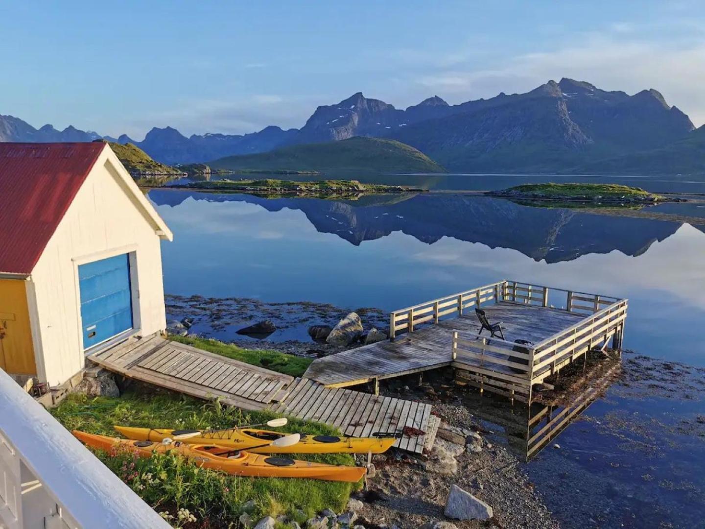 Panoramic Seaview Cabin For Two Persons By The Sea Hovdan Extérieur photo